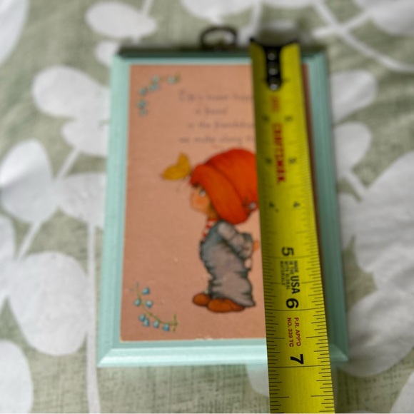 VTG Cottagecore Friends & Lily's of The Valley Butterfly Plaque Wall Decor Art - Picture 4 of 6